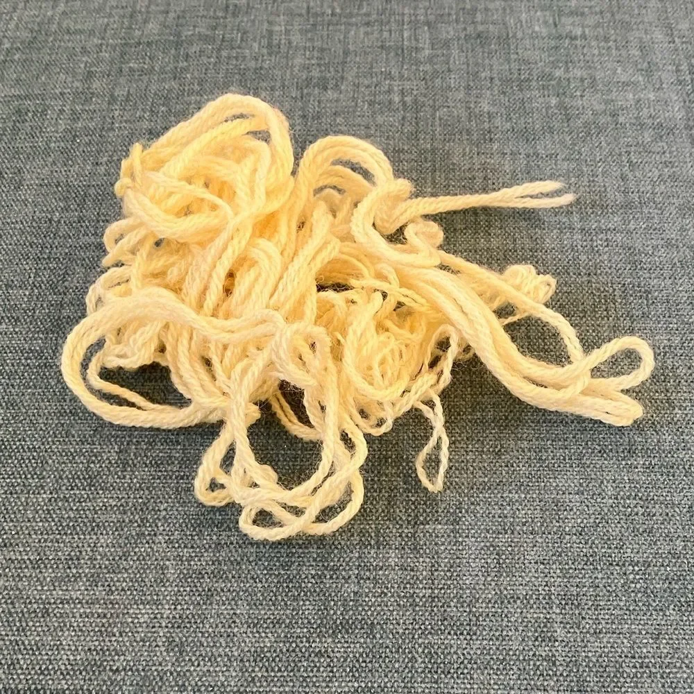 Yellow Needlepoint Thread Yarn